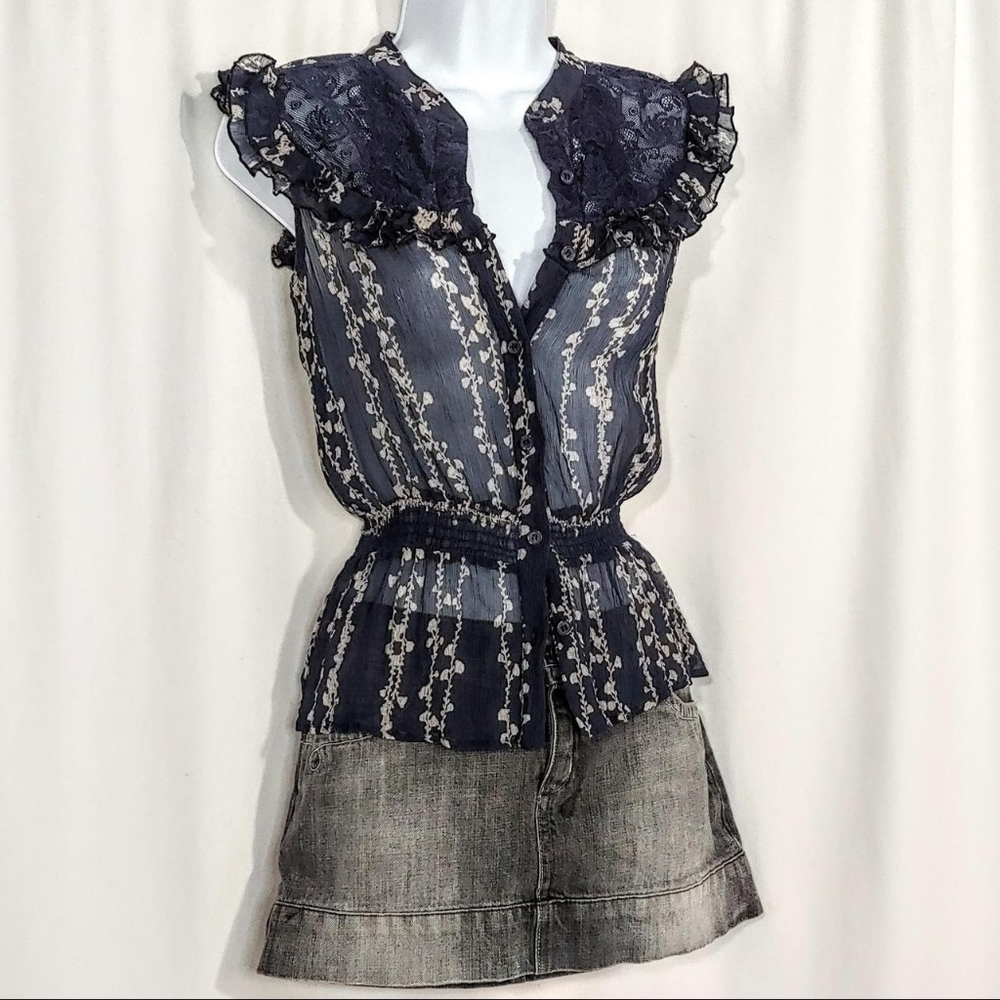 2000s vintage 100% silk blouse